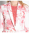 Късо дамско сако в бяло и розови нюанси Candy-2 снимка