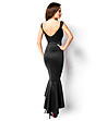 Дълга черна елегантна рокля Daliola-1 снимка