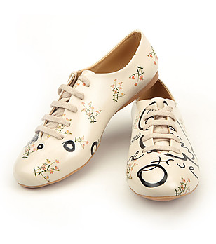 Дамски обувки с принт с флорални мотиви от Elite Goby снимка
