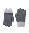 Детски зимни ръкавици в цвят графит -0 снимка