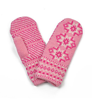 Розови дамски ръкавици с един пръст снимка