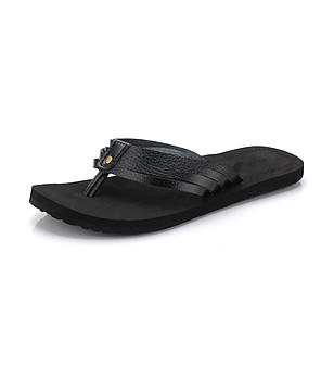 Черни дамски чехли тип прашка  Harinda снимка