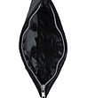 Дамска чанта тип плик в черно, бяло и сребристо Револвер-3 снимка
