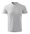 Мъжка памучна тениска в сив меланж Africa-0 снимка