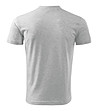 Мъжка памучна тениска в сив меланж Africa-1 снимка