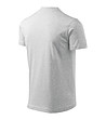 Мъжка памучна тениска в сив меланж Africa-3 снимка