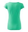 Дамска памучна тениска в цвят мента Ness-1 снимка
