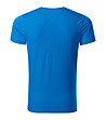 Мъжка памучна тениска в синьо Ellis-1 снимка