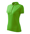 Дамска блуза в зелен нюанс Pique с памук-2 снимка