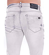 Памучни мъжки дънки в сиво Grego-4 снимка
