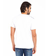Памучна мъжка тениска в преобладаващо бяло Benedict-1 снимка