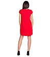 Червена рокля с къси ръкави Enrica-1 снимка