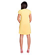 Жълта рокля с къси ръкави Avelia-1 снимка