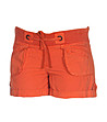 Памучни дамски къси оранжеви панталони Mira-0 снимка