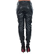 Дамски панталон в черно имитация на кожа Adelaide-1 снимка