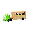 Дървен камион с конюшна-0 снимка