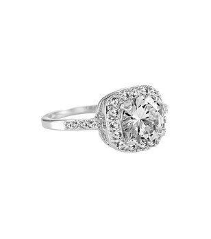 Дамски пръстен с покритие от бяло злато Affinity снимка