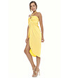 Плажна памучна рокля в жълто Ellen-0 снимка
