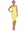 Плажна памучна рокля в жълто Ellen-1 снимка