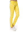 Дамски памучен панталон в жълти нюанси с принт Meredith-2 снимка