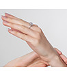 Дамски пръстен с покритие от бяло злато Affinity-3 снимка