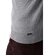 Мъжки сив пуловер с вълна и памук Rich-3 снимка