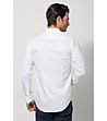 Бяла мъжка памучна риза Bartek-1 снимка