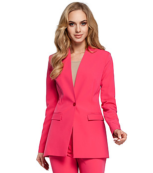 Елегантно дамско сако в розово снимка