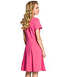 Памучна рокля в нюанс на цвят циклама от фино плетиво Carlina-1 снимка