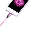 Розов USB кабел с висока устойчивост iPhone 5/6-2 снимка