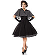 Комплект от черно-бяла рокля и пелерина Aggie-0 снимка