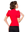 Червена дамска блуза Simina-1 снимка