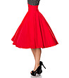 Червена пола с декоративни копчета Adel-1 снимка