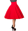 Червена пола с декоративни копчета Adel-2 снимка