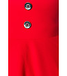 Червена пола с декоративни копчета Adel-4 снимка