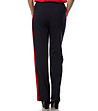 Черен дамски панталон с червен кант-1 снимка