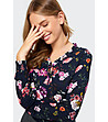 Многоцветна дамска блуза с флорален принт Anisia-3 снимка