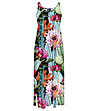 Многоцветна флорална рокля без ръкави Irene-1 снимка