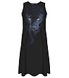Черна рокля с контрастен елемент Julia-1 снимка