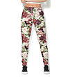 Дамски панталон в цвят екрю с флорален принт Betta-0 снимка