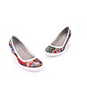Многоцветни дамски кожени обувки тип мозайка Paloma-2 снимка