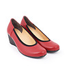 Дамски кожени обувки в червено и черно на платформа Patricia-0 снимка