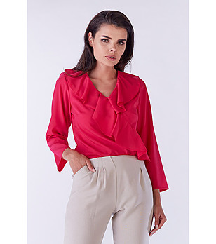 Дамска блуза в нюанс на цвят циклама Rosey снимка