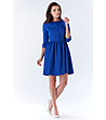 Синя рокля с яка Eleonor-3 снимка