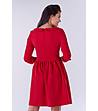 Червена рокля с яка Eleonor-1 снимка