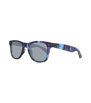 Unisex слънчеви очила тип уейфеър в сини и лилави нюанси снимка