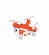 Малък дрон в бяло и оранжево с дистанционно управление-2 снимка
