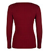 Дамски пуловер в цвят бордо Sali-1 снимка