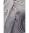 Шал в преливаща сива гама с ресни Teresa 70х180-1 снимка