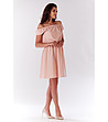 Къса рокля в розов нюанс Valencja-3 снимка